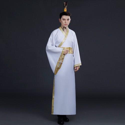 Chinese traditional hanfu warriors knight swordsmen movies film performance cosplay robes for men photos studio shooting costumes